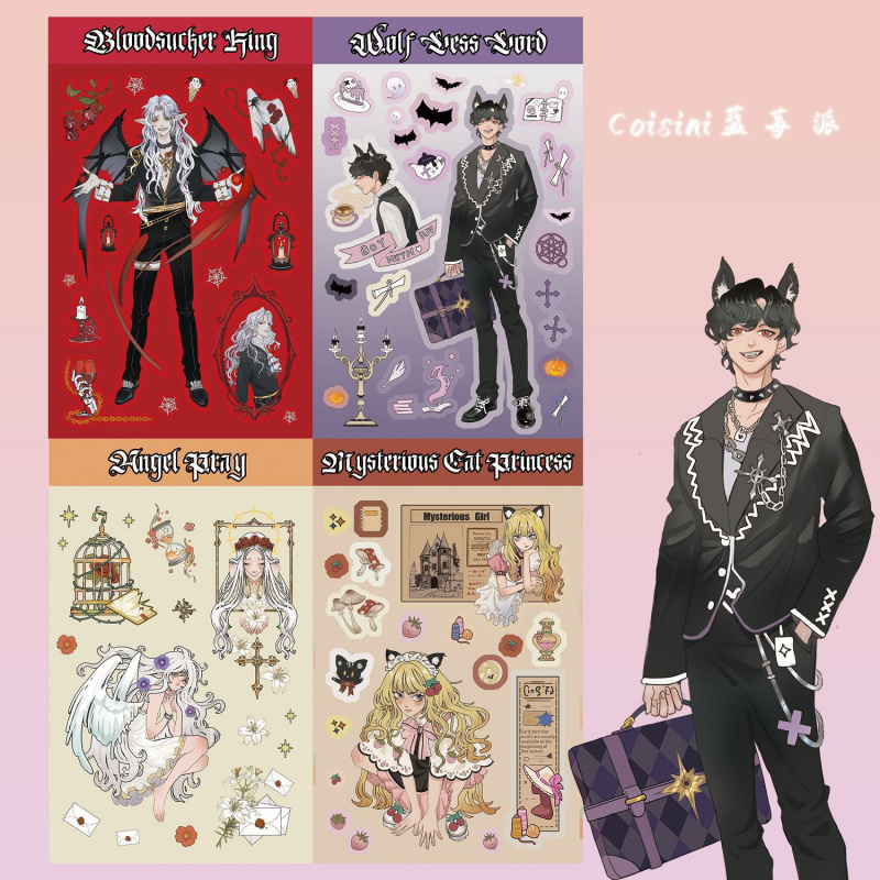 Phone Cases For Boys - สไตล์เกาหลีน่ารักการ์ตูนหวาน Cool Girl Boy Angel ตัวอักษรสติกเกอร์ไดอารี่คู่มือสมุดภาพเคสโทรศัพท์