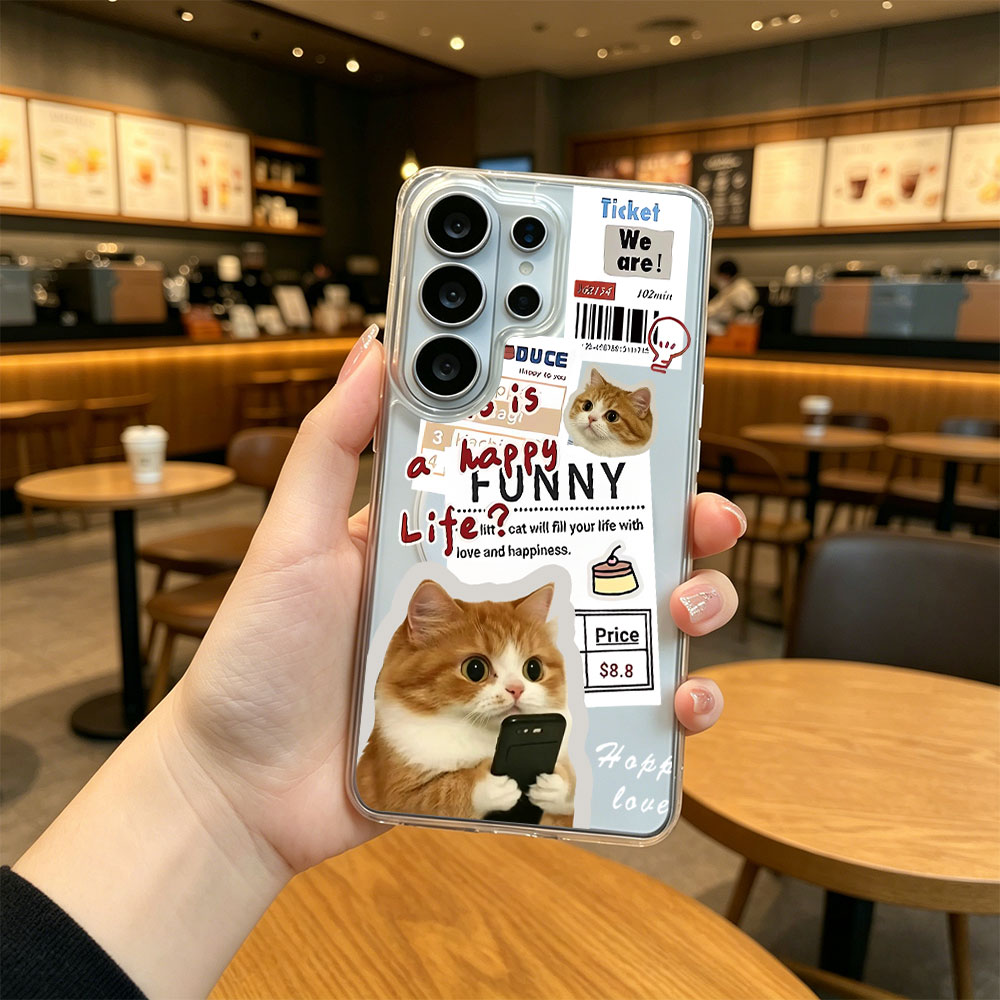 Phone Cases Clear - เคสโทรศัพท์อะคริลิกใสแบบแม่เหล็ก สำหรับ Samsung Galaxy S26 S25