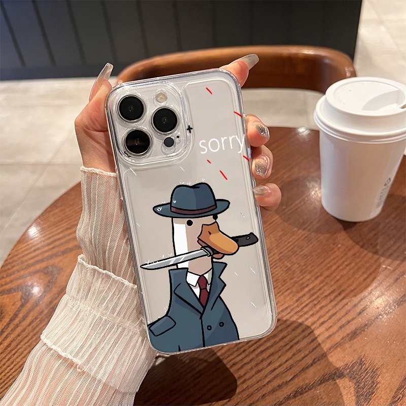 Phone Cases Funny - เคสโทรศัพท์ลายเป็ดนักฆ่าสุดฮา สำหรับ iPhone 17 Air 16E