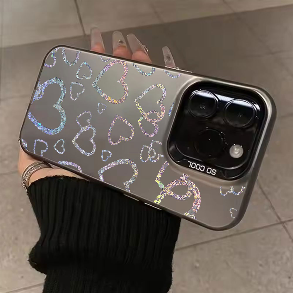 Apple Iphone 16 - เคสลายหัวใจสีสันสดใส สำหรับ iPhone 17 18 16