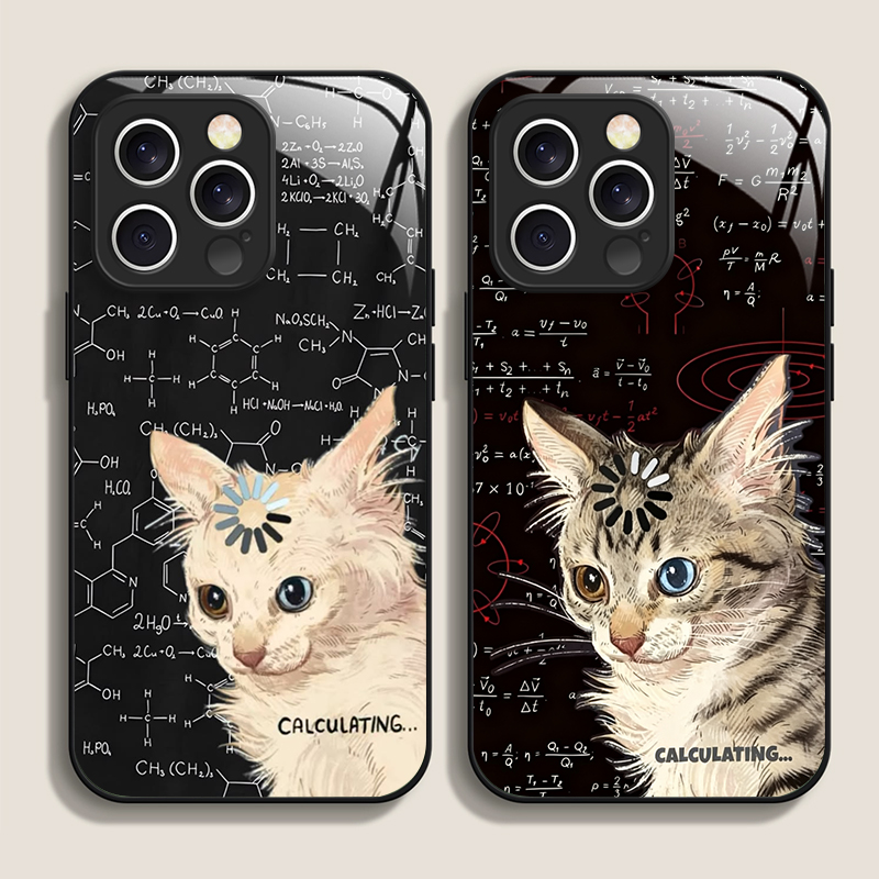 Phone Cases Funny - เคสโทรศัพท์ลายแมวสุดฮา ดีไซน์ศิลปะ สำหรับ iPhone 17 16