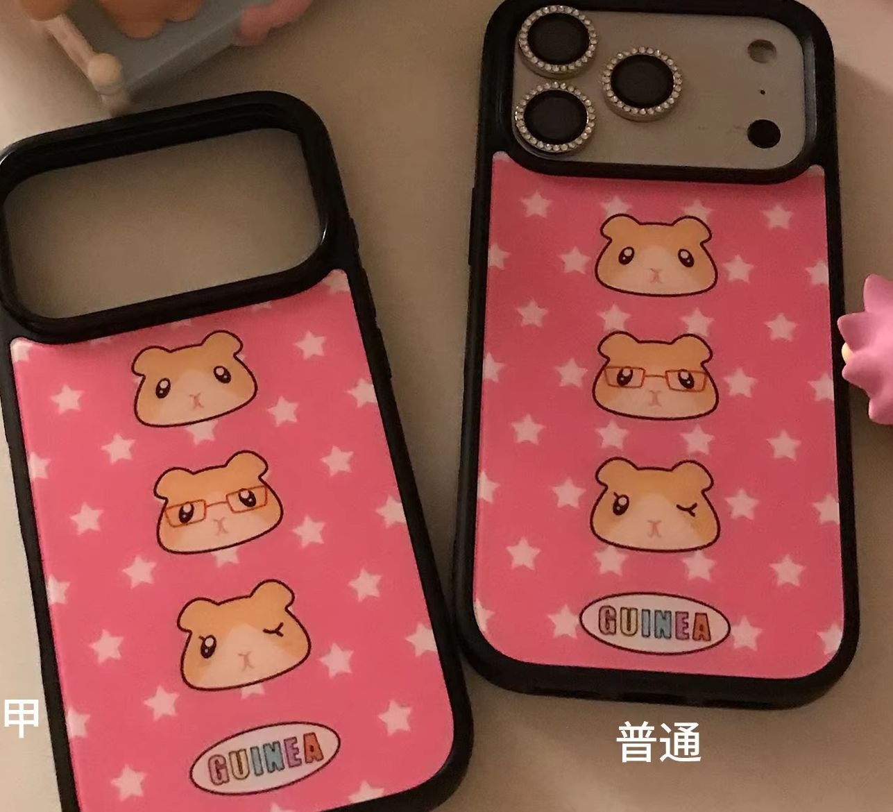 Phone Cases Kawaii - เคสโทรศัพท์ลายการ์ตูนหนูตะเภาสีชมพูสุดน่ารักสำหรับ iPhone 18 17 16 15