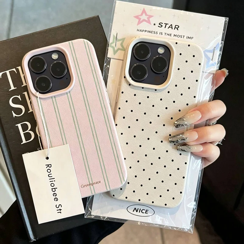 Phone Cases Motorola Edge 2025 - เคสลายลิ้นจี่คลาสสิกสีพาสเทลสำหรับ Motorola MOTO Edge 70 60