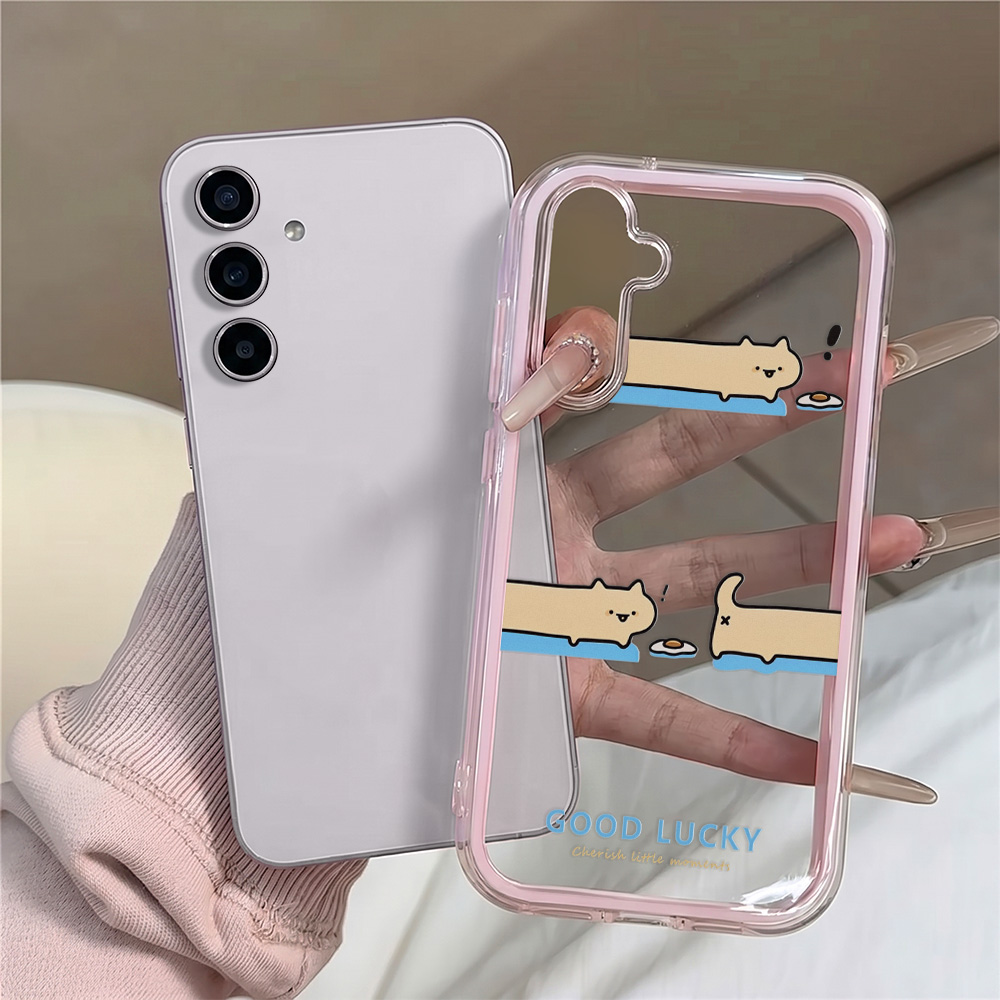 Phone Cases Funny - เคสโทรศัพท์ลายแมวตลก สำหรับ Samsung S25 S26 Ultra