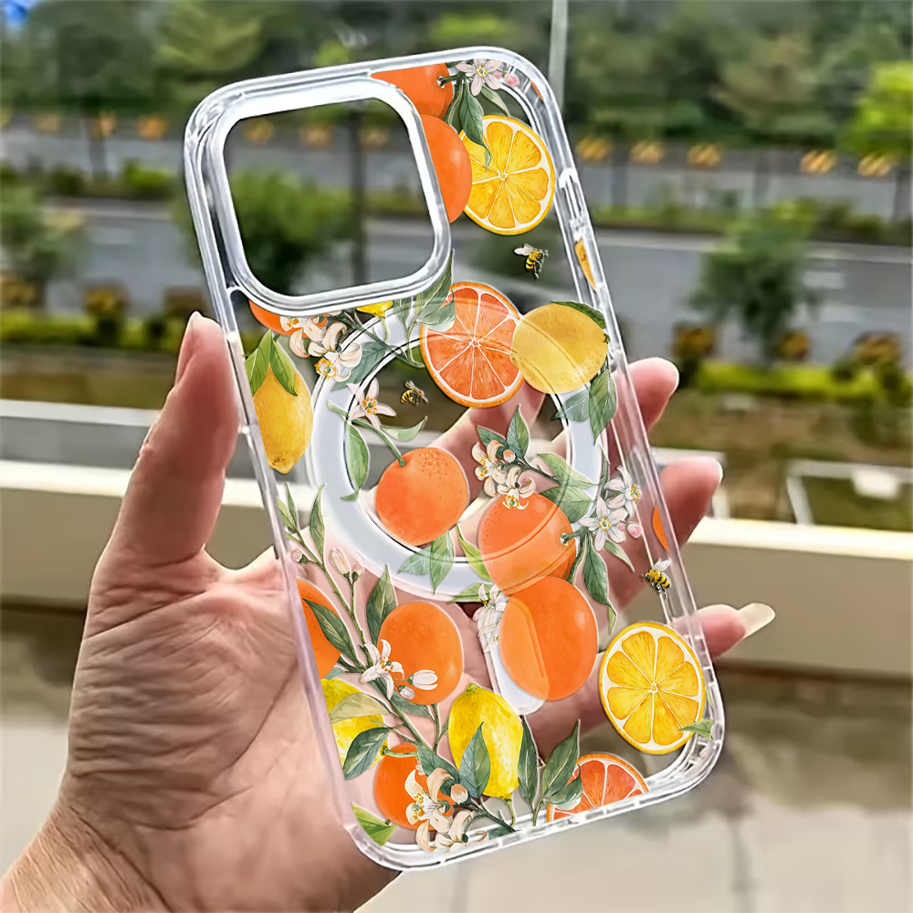 Phone Cases Clear - เคสโทรศัพท์ลายเลมอนฤดูร้อนสำหรับ iPhone 17 16 15 14