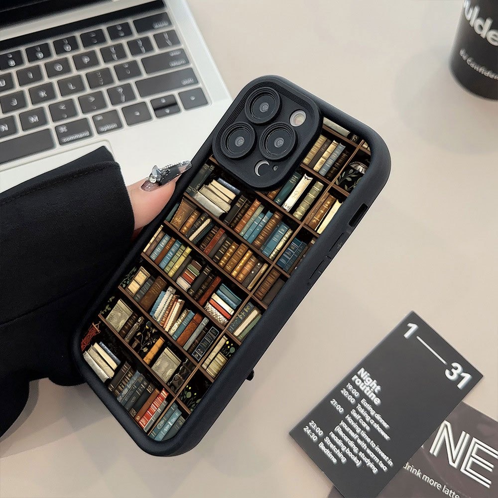 เคสโทรศัพท์ลายชั้นวางหนังสือสุ - Phone Cases Iphone 13 บทวิจารณ์และราคา