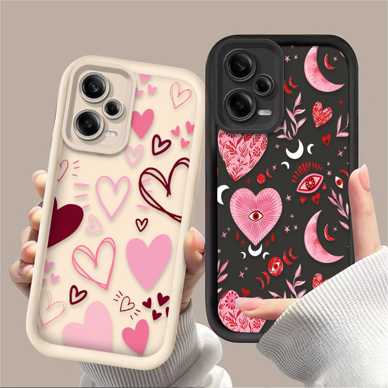 เคสโทรศัพท์รูปหัวใจสีชมพูสำหรั - Phone Cases Redmi บทวิจารณ์และราคา