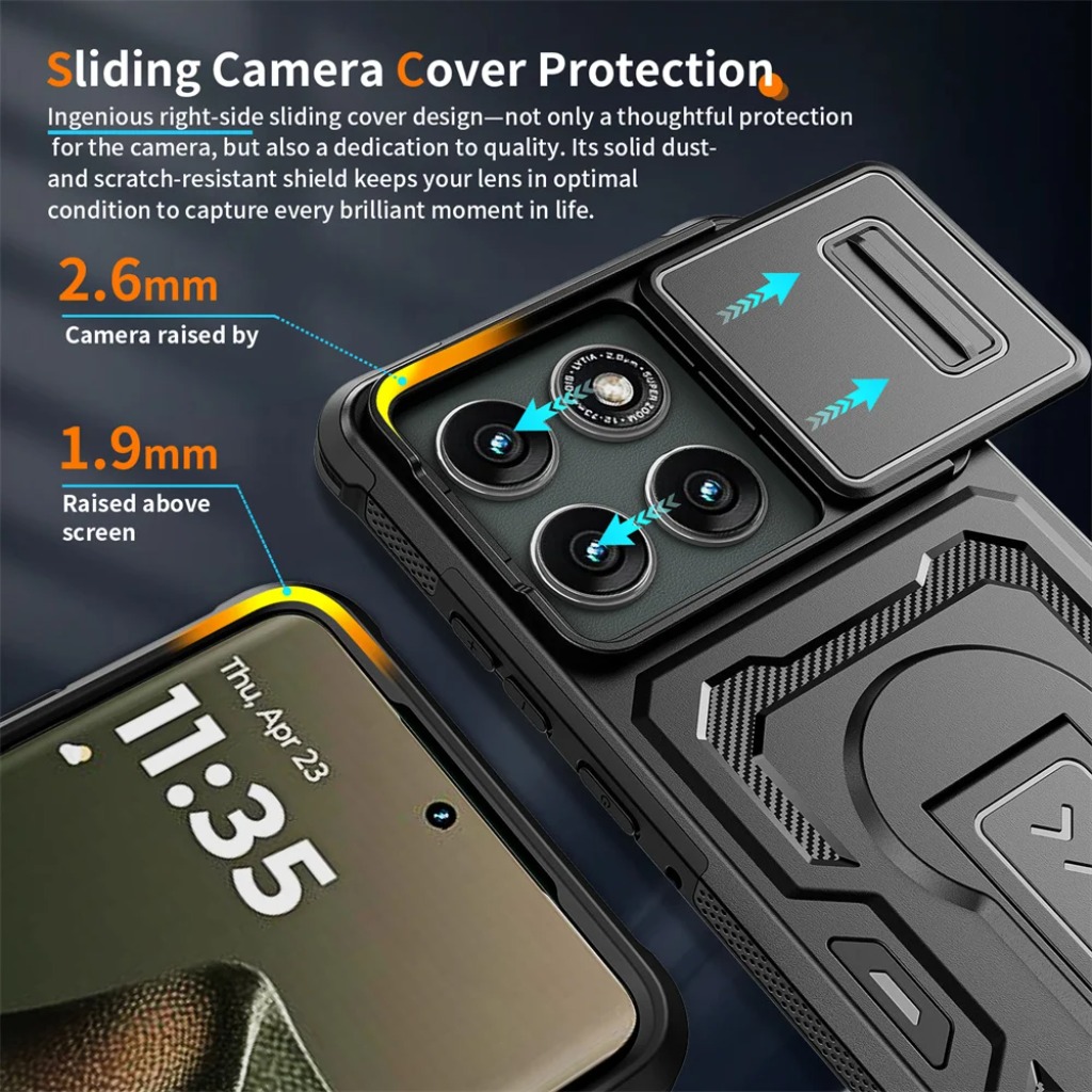 เคสกันกระแทกแบบทนทานพร้อมฝาปิด - Phone Cases Motorola Edge 2025 บทวิจารณ์และราคา