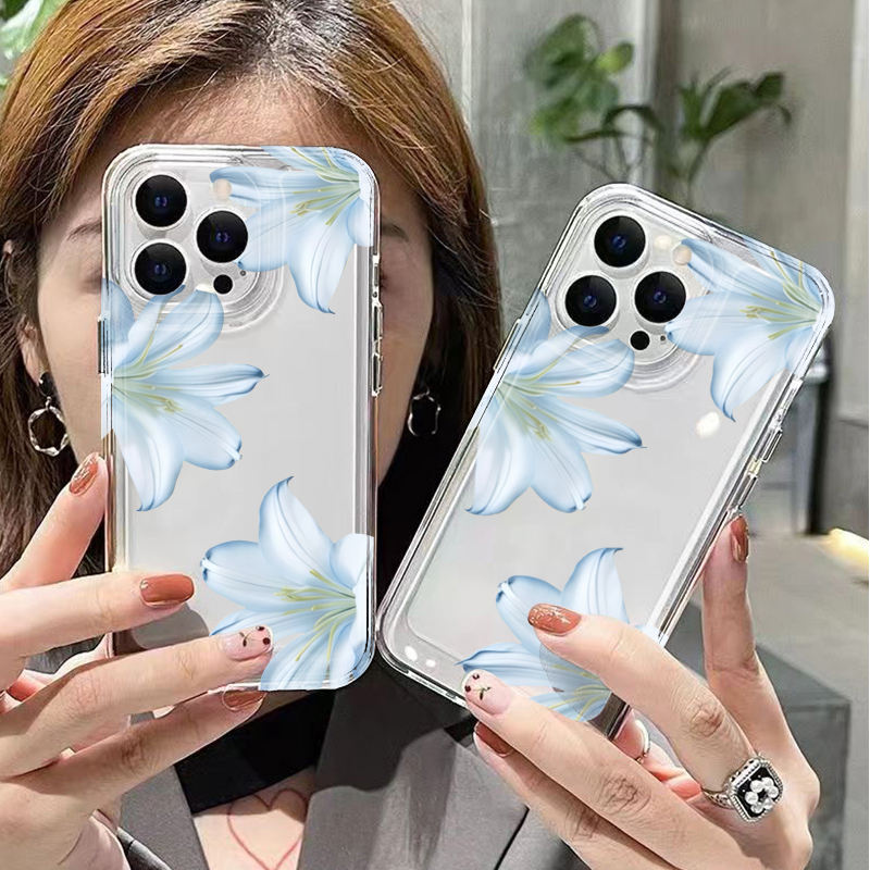 เคสโทรศัพท์ลายดอกลิลลี่สีขาวสุ - Phone Cases Clear บทวิจารณ์และราคา