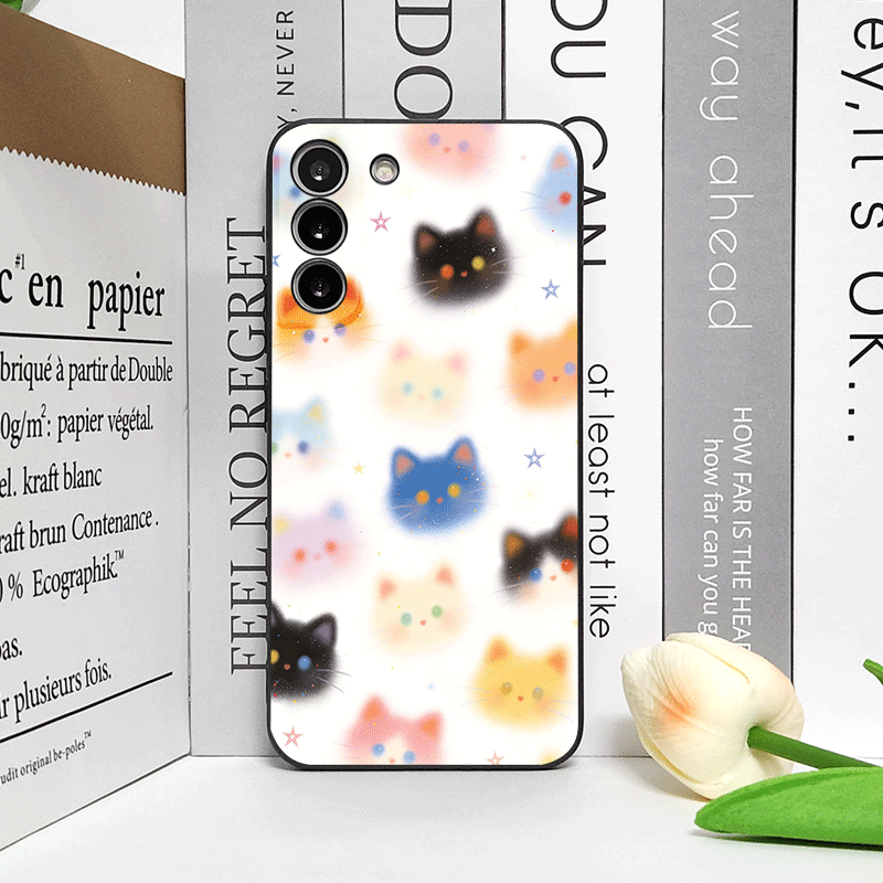 ตลกกราฟฟิตี้สีสันสดใสหัวแมวพิม - Phone Cases Funny บทวิจารณ์และราคา