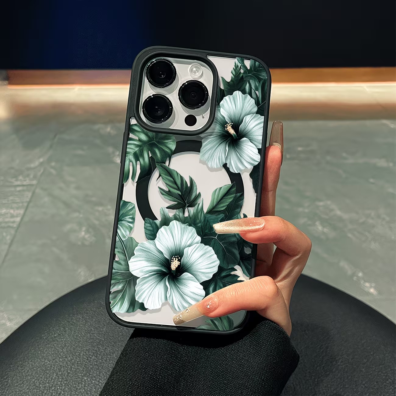 เคสโทรศัพท์ลายดอกไม้สีเขียวสำห - Phone Cases Clear บทวิจารณ์และราคา